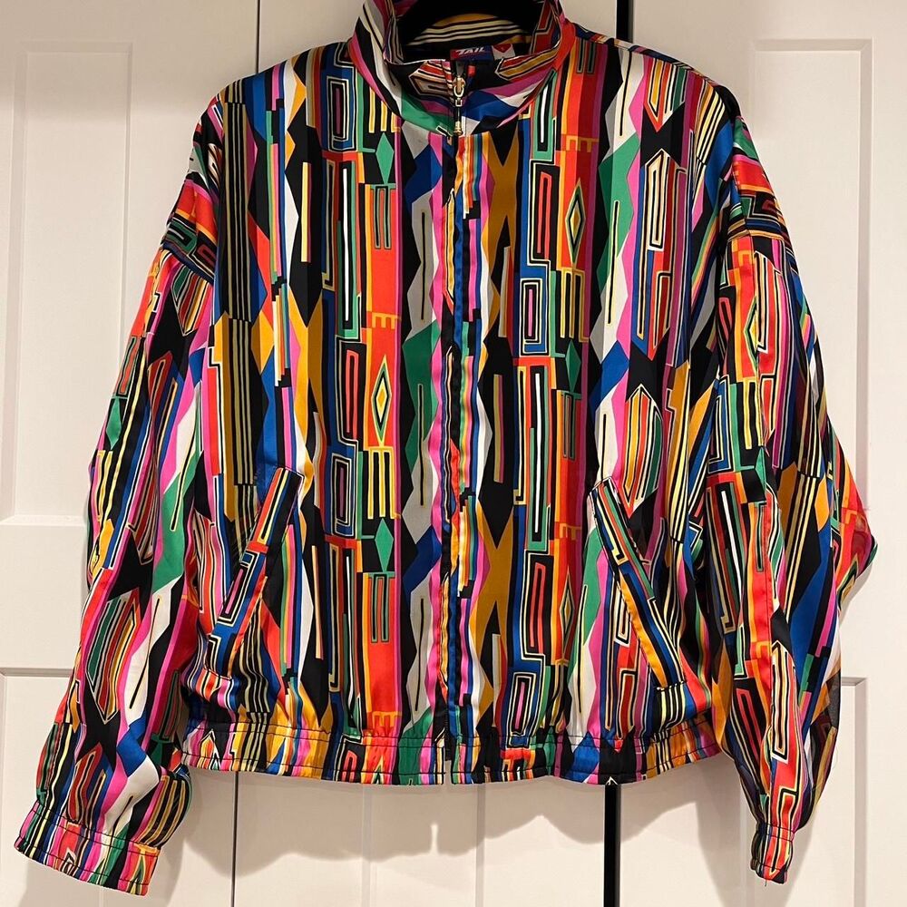 Vintage MCM Retro Satin bomber jacket by Tail size S